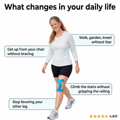 APRIS Knee Support || Pre-Cut Kinesiology Tape